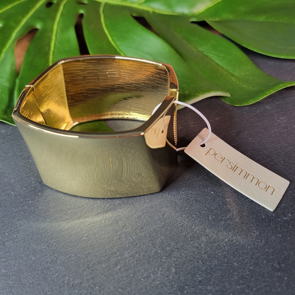 Persimmon Gold Cuff Bracelet